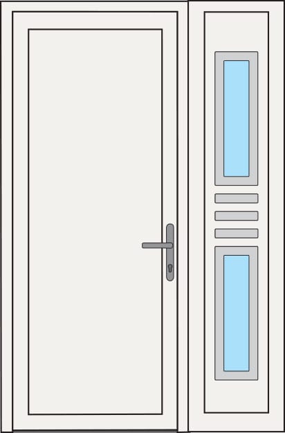 Konstruktive Varianten der Eingangstüren aus PVC